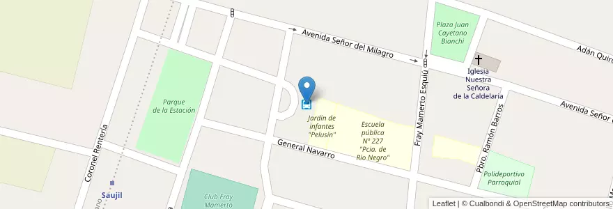 Mapa de ubicacion de Estacion terminal Saujil en Argentinien, Catamarca, Departamento Pomán, Municipio De Saujil, Saujil.