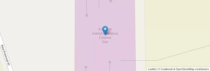 Mapa de ubicacion de Estación transformadora Colonia Elía en 아르헨티나, 엔트레리오스주, Departamento Uruguay, Distrito Tala.