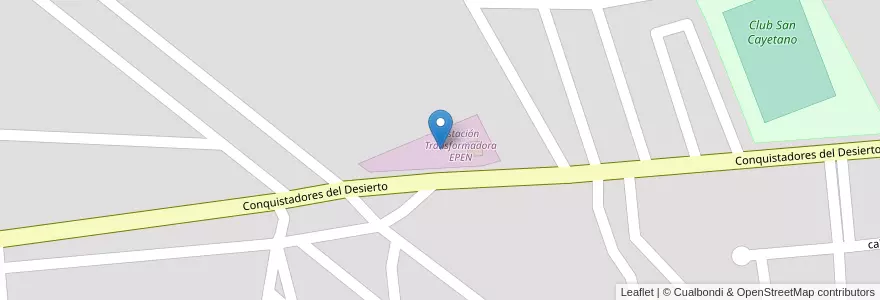 Mapa de ubicacion de Estación Transformadora EPEN en 阿根廷, 智利, 內烏肯省, Departamento Confluencia, Municipio De Neuquén, Neuquén.