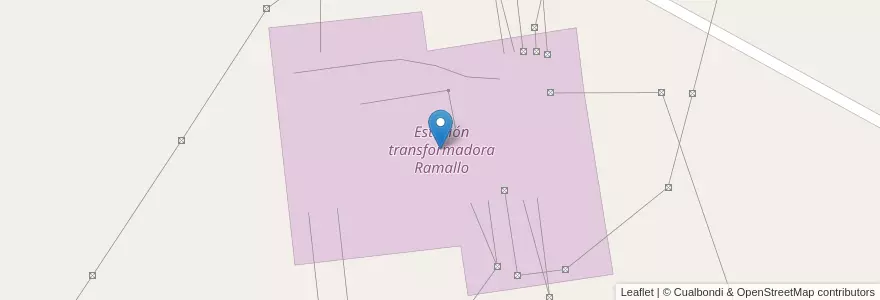 Mapa de ubicacion de Estación transformadora Ramallo en Argentinien, Provinz Buenos Aires, Partido De Ramallo.