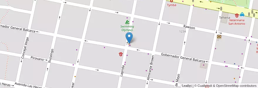 Mapa de ubicacion de Estación XXI en 阿根廷, 恩特雷里奥斯省, Departamento Concordia, Distrito Suburbios, Concordia, Concordia.