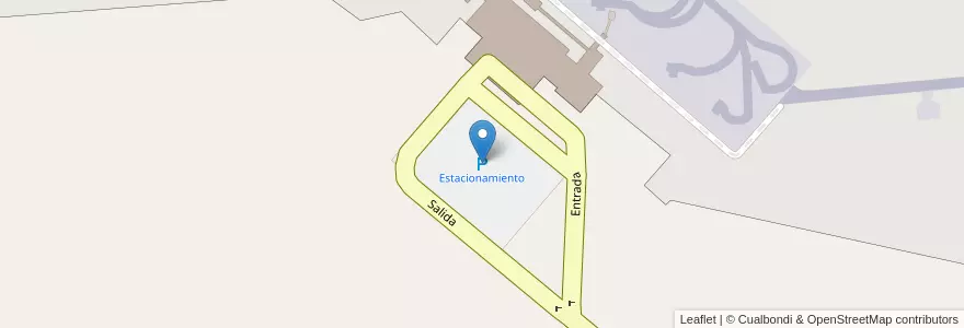 Mapa de ubicacion de Estacionamiento en Arjantin, Şili, Santa Cruz, Güer Aike, Municipio De Río Gallegos.
