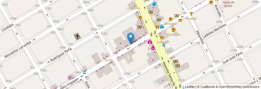 Mapa de ubicacion de Estacionamiento en الأرجنتين, بوينس آيرس, Partido De San Isidro, Martínez.