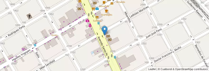 Mapa de ubicacion de Estacionamiento en Argentinië, Buenos Aires, Partido De San Isidro, Martínez.