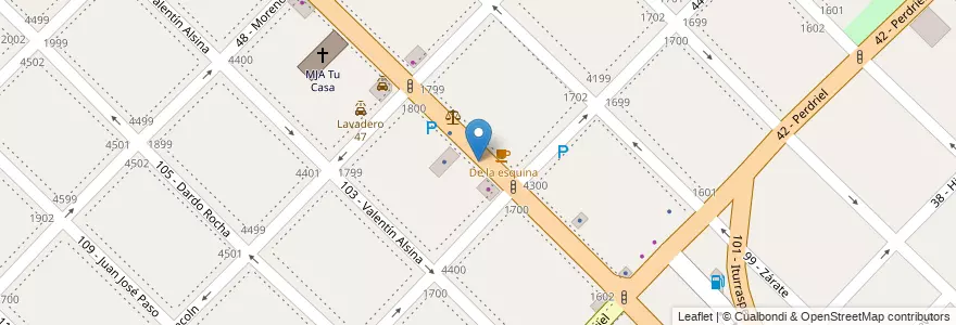 Mapa de ubicacion de Estacionamiento en الأرجنتين, بوينس آيرس, Partido De General San Martín, Villa Lynch.