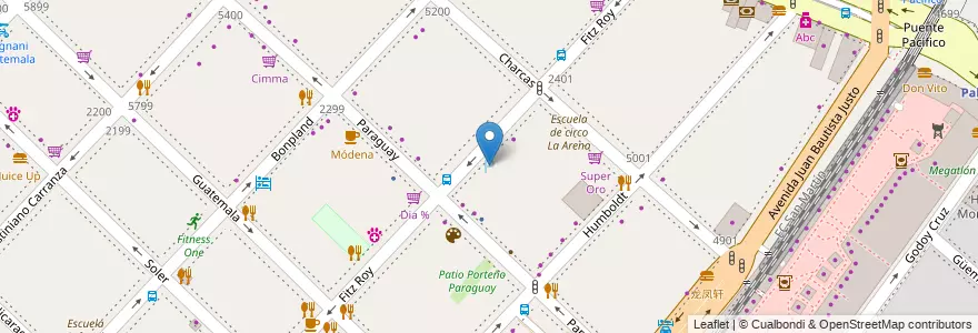 Mapa de ubicacion de Estacionamiento 24hs, Palermo en Argentina, Autonomous City Of Buenos Aires, Autonomous City Of Buenos Aires, Comuna 14.