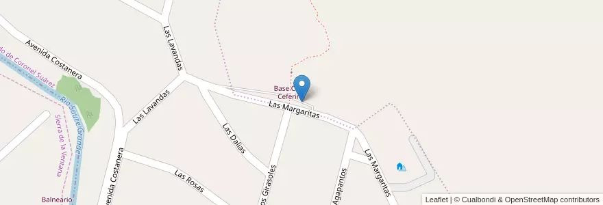 Mapa de ubicacion de Estacionamiento en アルゼンチン, ブエノスアイレス州, Partido De Tornquist.