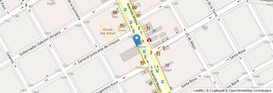 Mapa de ubicacion de Estacionamiento en Argentina, Buenos Aires, Partido De Vicente López, Vicente López.
