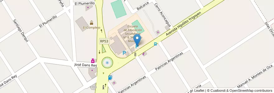 Mapa de ubicacion de Estacionamiento en Argentinië, Buenos Aires, Partido De Florencio Varela, Florencio Varela.