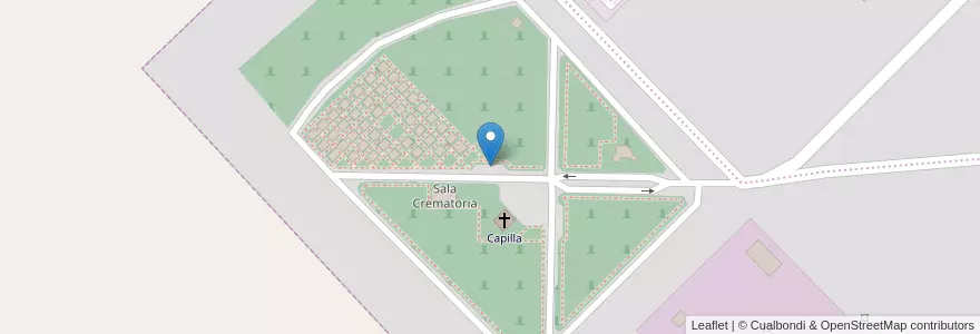 Mapa de ubicacion de Estacionamiento en Arjantin, La Pampa, Municipio De Santa Rosa, Departamento Capital.