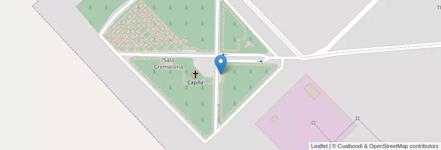 Mapa de ubicacion de Estacionamiento en 아르헨티나, La Pampa, Municipio De Santa Rosa, Departamento Capital.