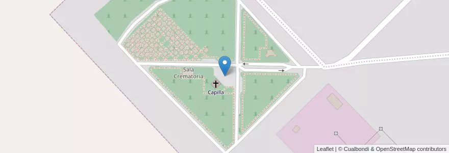 Mapa de ubicacion de Estacionamiento en آرژانتین, La Pampa, Municipio De Santa Rosa, Departamento Capital.