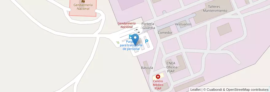 Mapa de ubicacion de Estacionamiento en 阿根廷, 智利, 內烏肯省, Departamento Confluencia, Municipio De Senillosa.