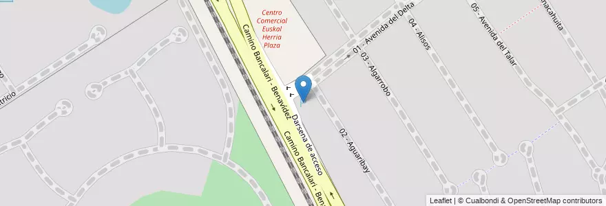 Mapa de ubicacion de Estacionamiento acceso principal en アルゼンチン, ブエノスアイレス州, Partido De Tigre, Troncos Del Talar.