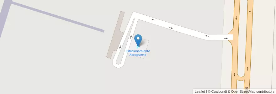 Mapa de ubicacion de Estacionamiento Aeropuerto en 阿根廷, San Luis, Junín, Municipio De Santa Rosa Del Conlara.