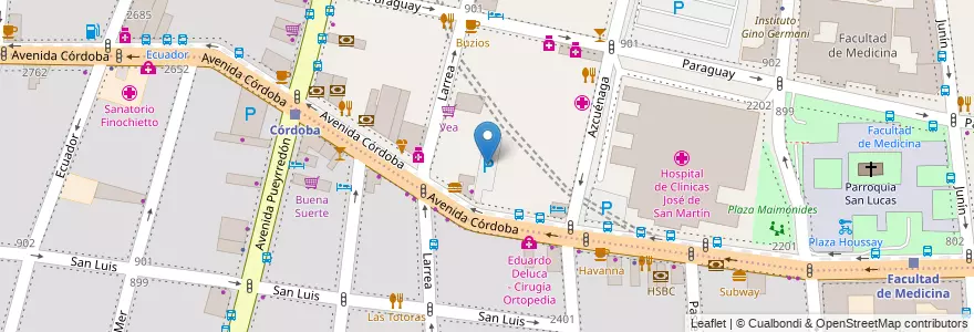 Mapa de ubicacion de Estacionamiento, Balvanera en Argentinië, Ciudad Autónoma De Buenos Aires, Buenos Aires.