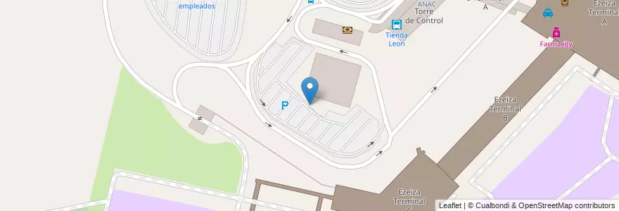 Mapa de ubicacion de Estacionamiento C en Argentinien, Provinz Buenos Aires, Partido De Ezeiza, Aeropuerto Internacional Ezeiza.