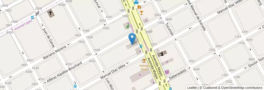 Mapa de ubicacion de Estacionamiento Casa Lito en Arjantin, Buenos Aires, Partido De Vicente López, Vicente López.