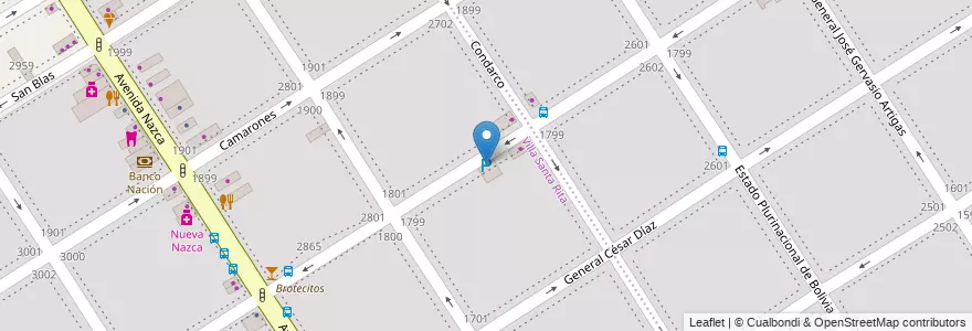 Mapa de ubicacion de Estacionamiento Cervantes, Villa Santa Rita en Argentina, Ciudad Autónoma De Buenos Aires, Buenos Aires, Comuna 11.