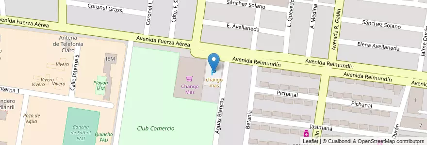Mapa de ubicacion de Estacionamiento Chango Mas en Argentina, Salta, Capital, Municipio De Salta, Salta.