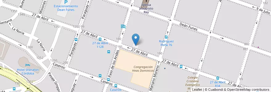 Mapa de ubicacion de Estacionamiento Exclusivo en Argentina, Córdova, Departamento Capital, Pedanía Capital, Córdoba, Municipio De Córdoba.