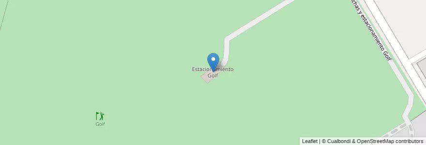 Mapa de ubicacion de Estacionamiento Golf en アルゼンチン, ブエノスアイレス州, Partido De Esteban Echeverría, Canning.