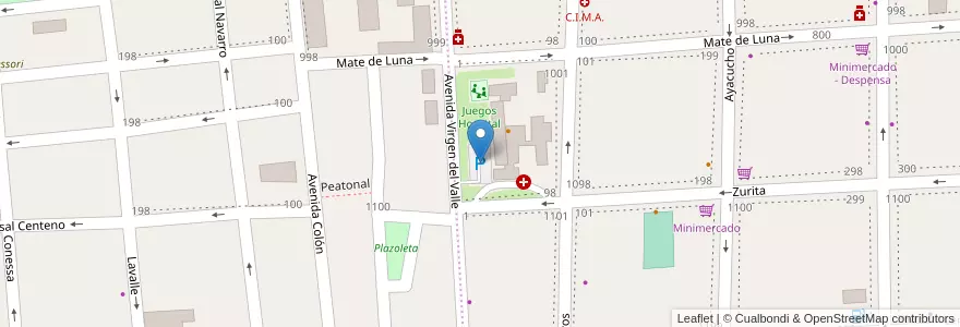Mapa de ubicacion de Estacionamiento Hospital en Arjantin, Catamarca, Departamento Capital, Municipio De San Fernando Del Valle De Catamarca, San Fernando Del Valle De Catamarca.