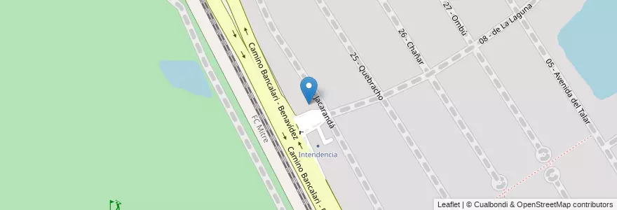 Mapa de ubicacion de Estacionamiento Intendencia en Argentina, Buenos Aires, Partido De Tigre, Troncos Del Talar.