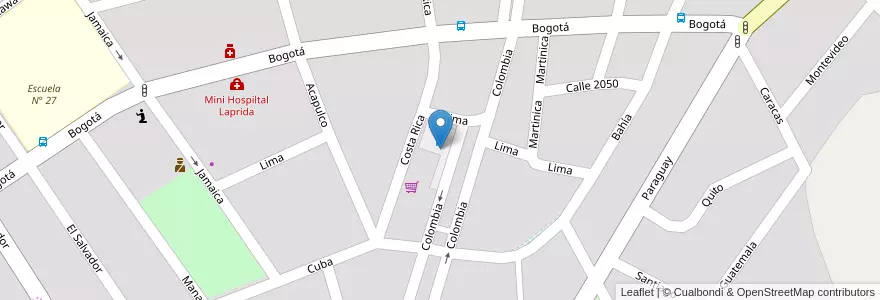 Mapa de ubicacion de Estacionamiento La Proveeduría en الأرجنتين, تشيلي, شوبوت, Departamento Escalante, Comodoro Rivadavia.
