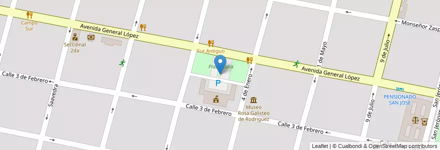 Mapa de ubicacion de Estacionamiento Legislatura en アルゼンチン, サンタフェ州, Departamento La Capital, Santa Fe Capital, Santa Fe.