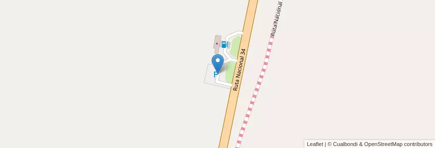 Mapa de ubicacion de Estacionamiento para camiones en Arjantin, Santa Fe, Departamento Castellanos, Municipio De Susana.