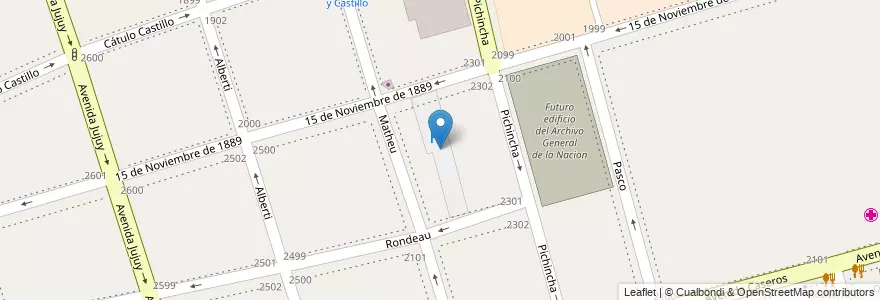 Mapa de ubicacion de Estacionamiento, Parque Patricios en Аргентина, Буэнос-Айрес, Comuna 4, Буэнос-Айрес.