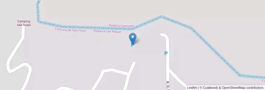 Mapa de ubicacion de Estacionamiento Piedra Negra en アルゼンチン, コルドバ州, Departamento Punilla, Pedanía San Roque, Comuna De Villa Río Icho Cruz, Comuna De Tala Huasi.