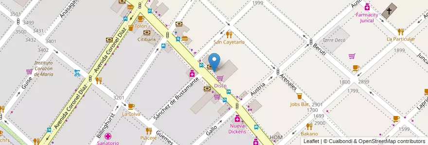 Mapa de ubicacion de Estacionamiento, Recoleta en Argentina, Ciudad Autónoma De Buenos Aires, Comuna 2, Buenos Aires.