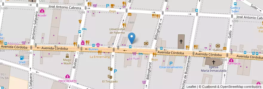 Mapa de ubicacion de Estacionamiento, Recoleta en 아르헨티나, Ciudad Autónoma De Buenos Aires, Comuna 2, 부에노스아이레스.