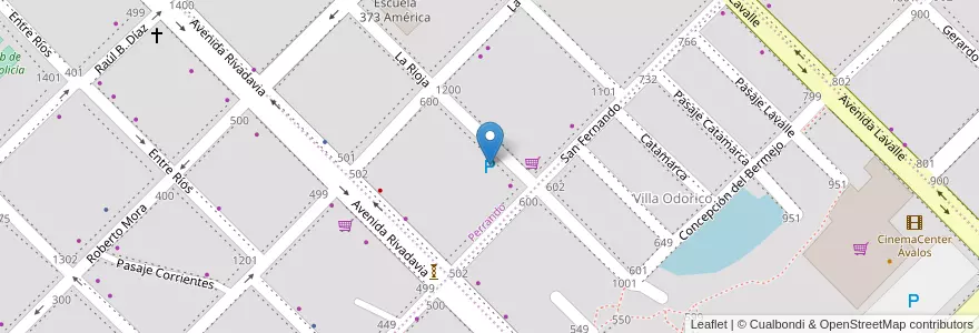 Mapa de ubicacion de Estacionamiento Supermercado Caá Cupé en Argentinië, Chaco, Departamento San Fernando, Resistencia, Resistencia.