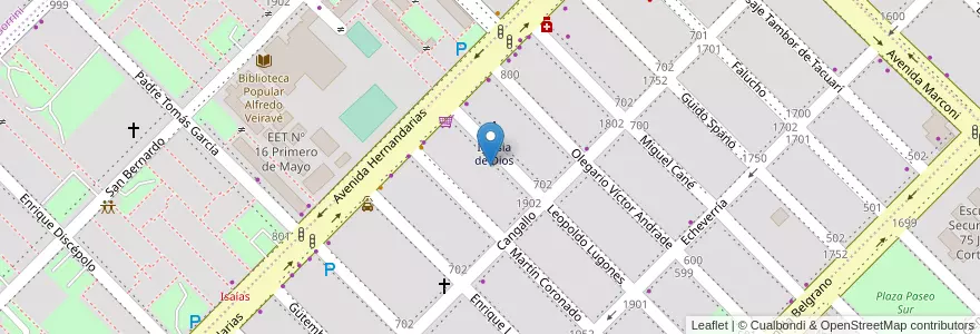 Mapa de ubicacion de Estacionamiento Supermercado Ecónomo en الأرجنتين, Chaco, Departamento San Fernando, Resistencia, Resistencia.