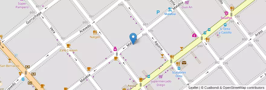 Mapa de ubicacion de Estacionamiento, Villa Crespo en 아르헨티나, Ciudad Autónoma De Buenos Aires, 부에노스아이레스, Comuna 15.