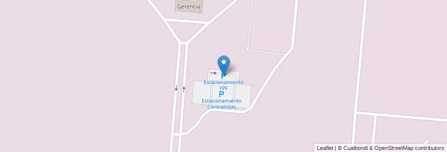 Mapa de ubicacion de Estacionamiento YPF en 阿根廷, 智利, Mendoza, Departamento Luján De Cuyo.