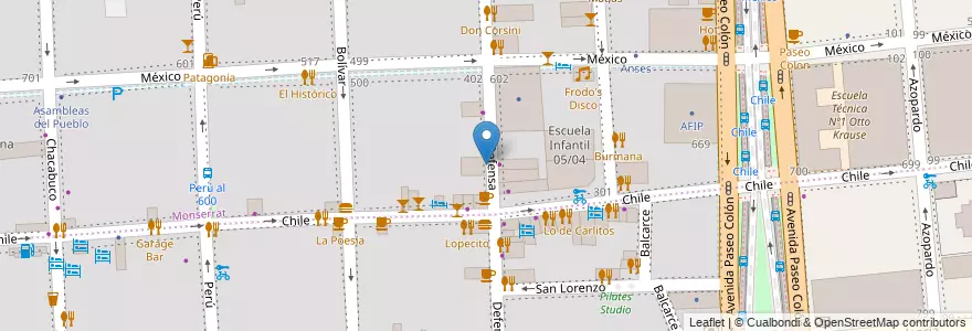 Mapa de ubicacion de Estacione, Montserrat en Argentina, Autonomous City Of Buenos Aires, Comuna 1, Autonomous City Of Buenos Aires.