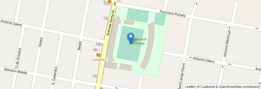 Mapa de ubicacion de Estadio Eduardo Gallardón en Argentinien, Provinz Buenos Aires, Partido De Lomas De Zamora, Lomas De Zamora.
