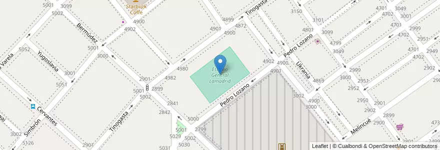 Mapa de ubicacion de Estadio General Lamadrid, Villa Devoto en Argentina, Autonomous City Of Buenos Aires, Autonomous City Of Buenos Aires, Comuna 10, Comuna 11.