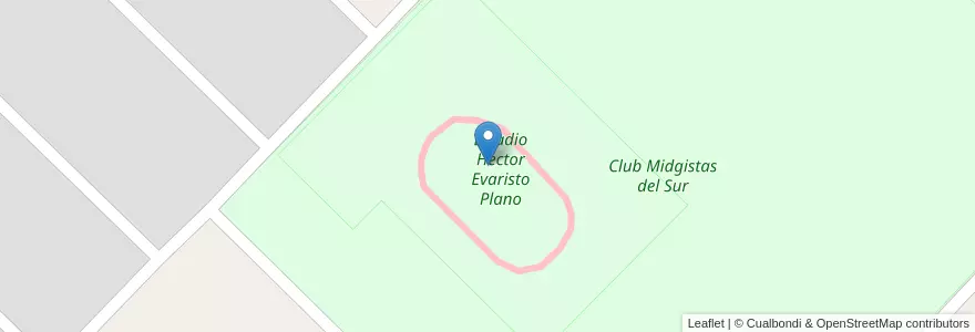 Mapa de ubicacion de Estadio Héctor Evaristo Plano en آرژانتین, استان بوئنوس آیرس, Partido De Bahía Blanca, Bahía Blanca.
