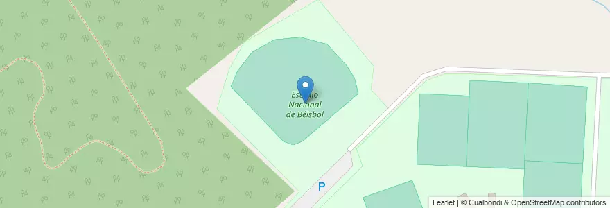 Mapa de ubicacion de Estadio Nacional de Béisbol en 아르헨티나, 부에노스아이레스주, Partido De Ezeiza, Aeropuerto Internacional Ezeiza.
