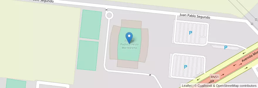 Mapa de ubicacion de Estadio Padre Ernesto Martearena en Argentinien, Salta, Capital, Municipio De Salta, Salta.