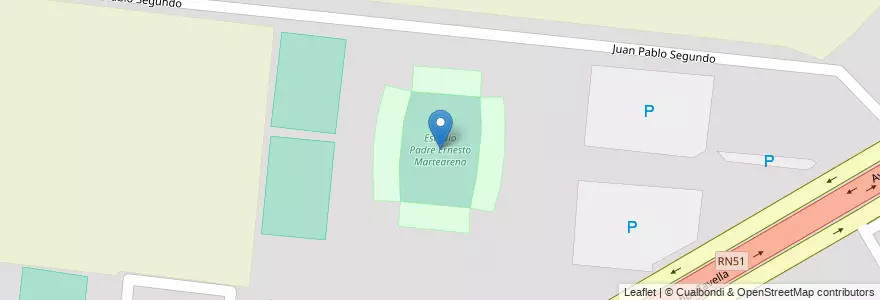 Mapa de ubicacion de Estadio Padre Ernesto Martearena en آرژانتین, Salta, Capital, Municipio De Salta, Salta.