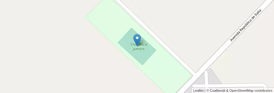 Mapa de ubicacion de Estadio "Ricardo Infantino" en الأرجنتين, بوينس آيرس, Partido De Azul.