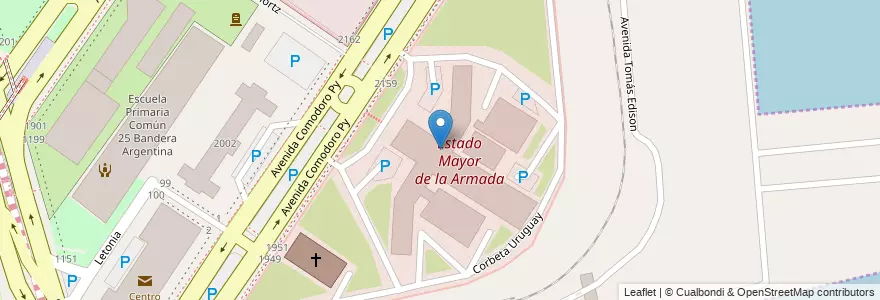 Mapa de ubicacion de Estado Mayor de la Armada, Retiro en 阿根廷, Ciudad Autónoma De Buenos Aires, Comuna 1, 布宜诺斯艾利斯.