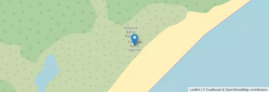 Mapa de ubicacion de Estancia Bahia Aguirre en Аргентина, Ушуая (Департамент), Огненная Земля, Антарктида И Острова Южной Атлантики.