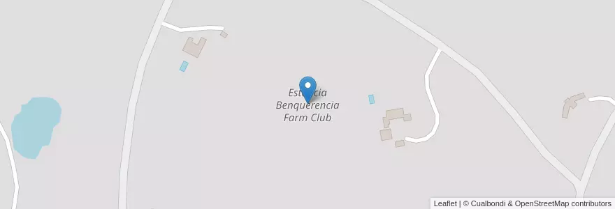 Mapa de ubicacion de Estancia Benquerencia Farm Club en Argentinië, Buenos Aires, Partido De Monte.